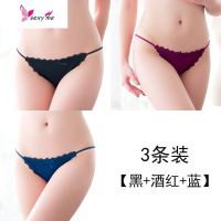 内裤女士性惑锦纶低腰蕾丝骚性感黑色三角裤头 FISH BASKET