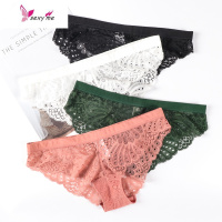 魅尚超薄性感蕾丝内裤女夏风ins镂空低腰少女三角裤 FISH BASKET