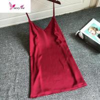 2020新款性感睡衣女夏季冰丝情调衣人成人黑色吊带睡裙薄 FISH BASKET