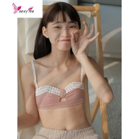 Bra 日系蕾丝边镂空少女小胸内衣无钢圈薄款内搭胸罩文胸 FISH BASKET胸罩