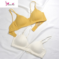 可爱文胸日系甜美少女韩版内衣女学生仙气插片式法式三角杯无钢圈 FISH BASKET胸罩