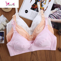 夏季超薄款哺乳文胸浦无钢圈无海绵喂奶上托前开口胸罩孕妇内衣女 FISH BASKET胸罩