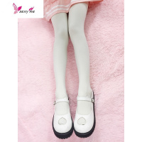 学院风冬内搭日常少女学生袜软妹日系奶白色袜子连裤袜 FISH BASKET丝袜/打底袜/袜丝袜