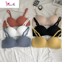 法式防滑少女小胸罩聚拢上托内衣性感美背薄款无钢圈学生文胸 FISH BASKET胸罩