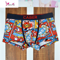 情侣内裤 棉男时尚性感平角裤女中腰潮流2240 FISH BASKET