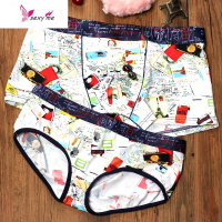 内裤性感锦纶女平角裤头低腰玫瑰花薄款双人潮 FISH BASKET