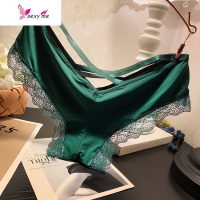 时尚绑带内裤女士低腰性感蕾丝边少女学生底裤纯锦纶裆 FISH BASKET