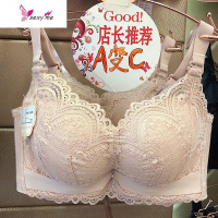 a小胸显大调整型文胸女无钢圈平胸加厚5cm胸罩超聚拢集中丰胸内衣 FISH BASKET胸罩