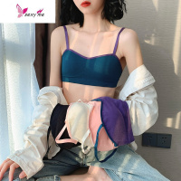 内衣女春装韩版打底抹胸式少女防走光无钢圈胸罩学生吊带背心文胸 FISH BASKET胸罩