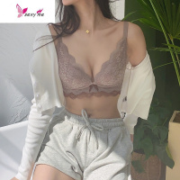 小胸聚拢内衣女士无钢圈文胸调整型收副乳上托防下垂厚胸罩bra FISH BASKET胸罩