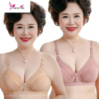 文胸薄款舒适无钢圈中老年内衣加大码老人非棉女士胸罩通用 FISH BASKET胸罩