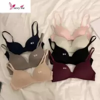 日系纯色少女内衣聚拢美背无钢圈学生性感上托裹胸小胸罩文胸 FISH BASKET胸罩