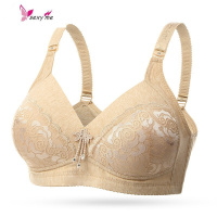 中年妈妈加肥超大码mm200斤无骨文胸无钢圈50d聚拢中老年内衣文胸 FISH BASKET胸罩