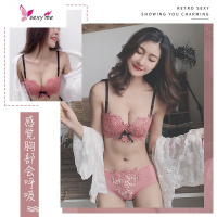 内衣女无钢圈小胸聚拢内衣性感蕾丝无钢圈上托透气文胸薄杯胸罩 FISH BASKET胸罩