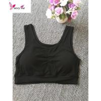 中老年妈妈文胸莫代尔棉内衣 女士薄款无钢圈大码大杯背心式胸罩 FISH BASKET胸罩