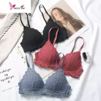 内衣女薄款无钢圈聚拢小胸文胸蕾丝性感调整型上托少女胸罩套 FISH BASKET胸罩