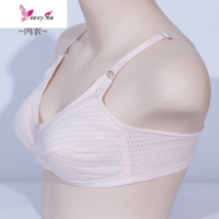 夏季棉布中年女性妇女妈妈无钢圈无海绵大码文胸中年薄款中老年 FISH BASKET胸罩