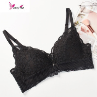 性感小胸文胸聚拢侧收副乳AB杯内衣无钢圈薄杯蕾丝胸罩 FISH BASKET胸罩