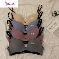 夏季小胸女内衣收副乳无钢圈聚拢文胸薄款舒适上托胸罩学生 FISH BASKET胸罩