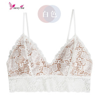 夏季超薄款无钢圈背心式文胸少女内衣性感法式蕾丝小胸罩bralette FISH BASKET胸罩