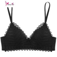 好奇小姐少女胸罩性感蕾丝内衣女小胸聚拢无钢圈文胸夏季复古薄款 FISH BASKET胸罩