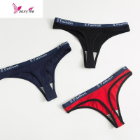 女式棉性感中腰内裤女士三角裤棉一片式t裤头 FISH BASKET