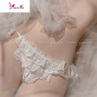 做你的猫:舔一口蛋糕吗 蝴蝶结绑带蕾丝提花三角内裤 FISH BASKET