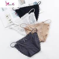 4条装速干内裤女纯锦纶裆低腰超薄性感蕾丝夏款少女生三角裤头 FISH BASKET