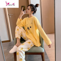 小熊维尼睡衣女夏棉可爱卡通色ins2020新款家居服网红风 FISH BASKET