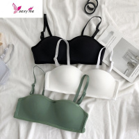 女装2019新款潮无肩带小胸聚拢防滑隐形内衣女无钢圈胸罩文胸抹胸 FISH BASKET胸罩