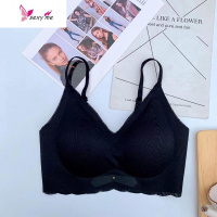 安心内衣女一片式背心无钢圈深V甜美睡眠舒适透气文胸罩 FISH BASKET胸罩