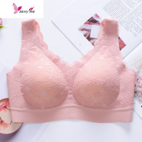 泰国乳胶内衣2.0蕾丝内衣女士运动背心大码聚拢文胸罩女 FISH BASKET胸罩