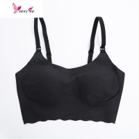 靴下物无钢圈运动内衣女大胸显小胸聚拢文胸夏季薄款隐形胸罩 FISH BASKET胸罩