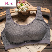 运动睡眠文胸无钢圈背心式抹胸防走光聚拢胸罩女士瑜伽棉内衣薄 FISH BASKET胸罩