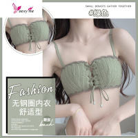 二分之一内衣内裤一套女无钢圈大学生高中少女半罩杯文胸聚拢小胸 FISH BASKET胸罩