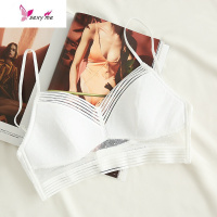 大露背U型低背隐形礼服度假 蕾丝文胸无钢圈性感超薄美背内衣少女 FISH BASKET胸罩