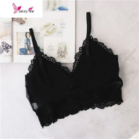 大露背U形低背隐形礼服度假蕾丝文胸 无钢圈性感超薄美背内衣少女 FISH BASKET胸罩