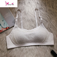 少女防走光裹抹胸内衣无钢圈防下垂外扩发育期初高中学生薄款文胸 FISH BASKET胸罩