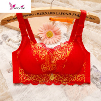 无钢圈文胸厚模杯小胸罩聚拢收副乳性感幸福少女士奶罩防走光内衣 FISH BASKET胸罩