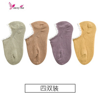 船袜女棉浅口低帮硅胶防滑薄款花边短袜女生可爱日系隐形袜夏季 FISH BASKET袜子