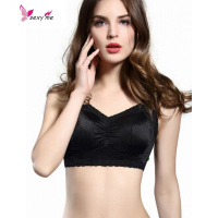 贝茵婷无钢圈调整文胸插片大码背心胸罩拉丝睡眠全杯女士内衣 FISH BASKET胸罩