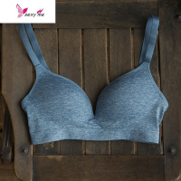 靴下物薄款运动少女小胸聚拢文胸性感内衣无钢圈上托舒适胸罩 FISH BASKET胸罩