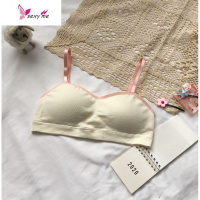 韩版简约抹胸式内衣少女防走光无钢圈胸罩学生吊带背心美背文胸 FISH BASKET胸罩