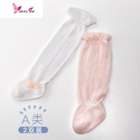 婴儿长筒袜薄款过膝夏季宝宝空调袜子加长女宝宝公主防蚊袜长袜夏 FISH BASKET袜子