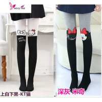 薄款中厚女童连裤袜中大儿童打底袜裤宝宝纯女孩连脚棉袜子 FISH BASKET袜子