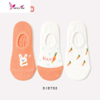 袜子女ins潮可爱小动物短袜夏天薄款日系浅口隐形棉船袜 FISH BASKET袜子