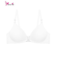 40大码无钢圈聚拢前扣式文胸罩光面薄款透气女学生内衣 FISH BASKET胸罩