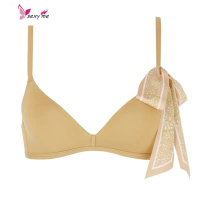 [送丝巾]红色本命年文胸无钢圈薄款光面性感美背内衣女 FISH BASKET胸罩