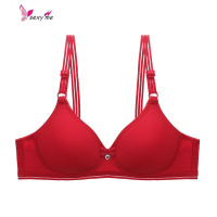 中老年无钢圈文胸薄款光面小胸舒适睡眠内衣女性感聚拢胸罩夏 FISH BASKET胸罩