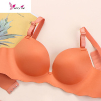 内衣女平胸加厚聚拢文胸无钢圈小胸显大性感上托光面少女胸罩 FISH BASKET胸罩
